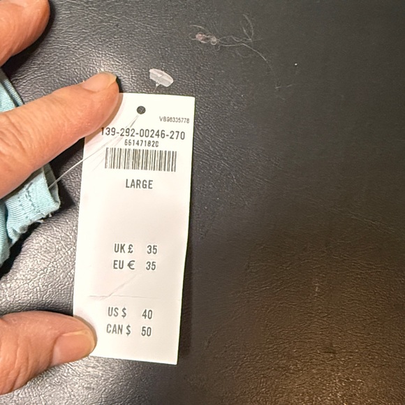 Abercrombie women’s asymmetrical Light Blue Ruched Shirt NWT - Picture 6 of 6